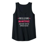 Mujer Super monitrice métier Humour meilleure monitrice Camiseta sin Mangas