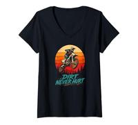 Mujer Supercross Motocross Gear Love Race Motorcycle Dirt Bike Camiseta Cuello V