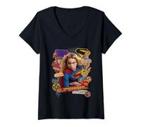 Mujer Supergirl 2026 Sticker Slap Camiseta Cuello V