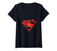 Mujer Supergirl 2026 Truth, Justice, Whatever Over Logo Camiseta Cuello V
