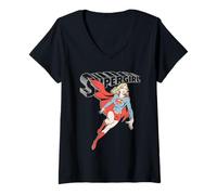 Mujer Supergirl In Flight Camiseta Cuello V