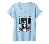 Mujer Supergirl Lobo My Code Is Iron Camiseta Cuello V