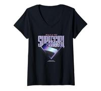 Mujer Supergirl Space Is A Bad Neighborhood Babe Camiseta Cuello V
