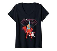 Mujer Supergirl Woman of Tomorrow Sword Camiseta Cuello V