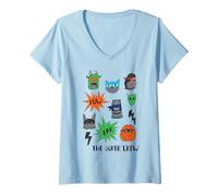 Mujer Superhéroe Monster Crew Animales Cómics Máscara Juguetes Camiseta Cuello V