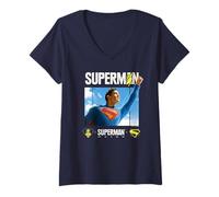 Mujer Superman (2025) Comic Run Camiseta Cuello V