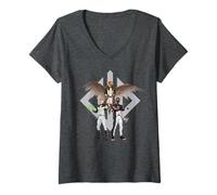Mujer Superman (2025) Justice Gang Trio Grey Camiseta Cuello V