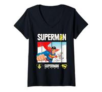 Mujer Superman (2025) Krypto Flying Panels Camiseta Cuello V