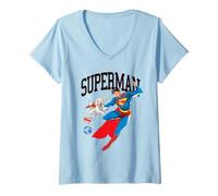 Mujer Superman (2025) Krypto Together Camiseta Cuello V