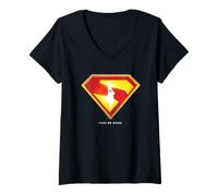 Mujer Superman 2025 Movie Take Me Home Shield Camiseta Cuello V