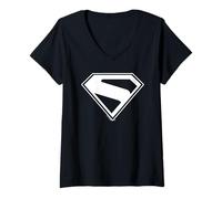 Mujer Superman (2025) Superman New Logo Camiseta Cuello V