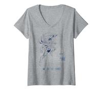 Mujer Superman Caped Super Hero Daily Planet Tendencias DC Comics Camiseta Cuello V