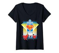 Mujer Superman Day 2026 Key Art Camiseta Cuello V
