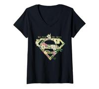 Mujer Superman My Mom My Hero Camiseta Cuello V