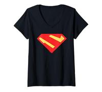 Mujer Superman Shield 2023 Camiseta Cuello V