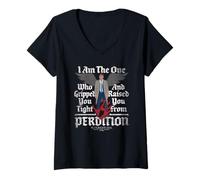 Mujer Supernatural Castiel Raised from Perdition Camiseta Cuello V