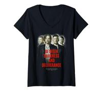 Mujer Supernatural Sam Dean Crowley Castiel Between Darkness Camiseta Cuello V