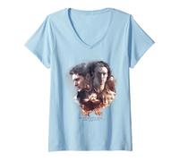 Mujer Supernatural Sam Dean Crowley Circle Camiseta Cuello V