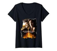 Mujer Supernatural Sam Dean Mark of Cain Camiseta Cuello V