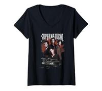 Mujer Supernatural The Family Buisness Halloween Camiseta Cuello V