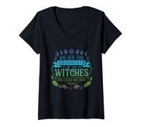 Mujer Superviviente de la Caza de Brujas de Salem, Magic Wicca Camiseta Cuello V