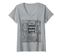 Mujer Sweet Home Spirit - Orgullo de Alabama Camiseta Cuello V
