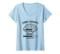 Mujer Swing Thoughts Cargando Breakfast Ball Right Club Aunque Camiseta Cuello V