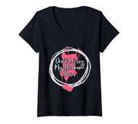Mujer Swingers Lifestyle Don't Worry My Husband Shares Wife Camiseta Cuello V