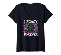 Mujer Sysadmin Legacy Forever Heavy Metals Server Rack Camiseta Cuello V