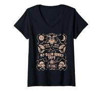 Mujer Tabla de ouija Paranormal Spirit Board I'm Cool Dark Art Camiseta Cuello V