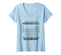 Mujer Tabla periódica Use Esta Camisa de Elementos periódicos Camiseta Cuello V