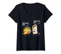 Mujer Taco Burrito Mexicano Camisa Chistosas Divertido Profesor de Español Camiseta Cuello V