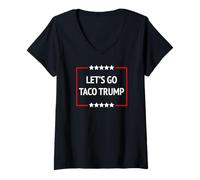 Mujer TACO TRUMP Camiseta Cuello V