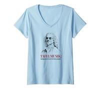 Mujer Tafelmusik Funny Telemann Música clásica Camiseta Cuello V