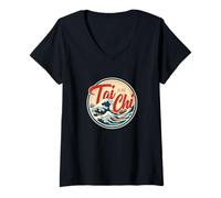 Mujer Tai Chi Chuan Camiseta Cuello V