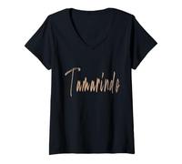Mujer Tamarindo Costa Rica Vintage diseño Elegante Camiseta Cuello V