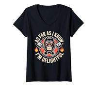 Mujer Tan lejos como yo sé, soy delicioso gracioso gorila meme Camiseta Cuello V