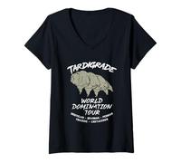 Mujer Tardigrade Divertido Microbiología Evolución Ciencia Humor Camiseta Cuello V