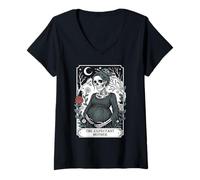 Mujer Tarot Gótico Embarazo Esperando Madre Mamá Ser Camiseta Cuello V