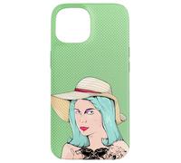 Mujer tatuada dama con tatuajes ilustración Carcasa para iPhone 15