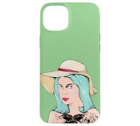 Mujer tatuada dama con tatuajes ilustración Carcasa para iPhone 15 Plus