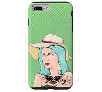 Mujer tatuada dama con tatuajes ilustración Carcasa para iPhone 7 Plus/8 Plus
