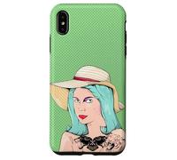 Mujer tatuada dama con tatuajes ilustración Carcasa para iPhone XS Max