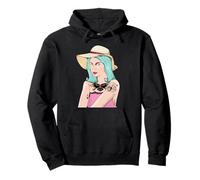 Mujer tatuada dama con tatuajes ilustración Sudadera con Capucha