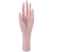 Mujer tatuada práctica mano flexible silicona tatuada práctica práctica falsa mano modelo tatuado suministros para artistas