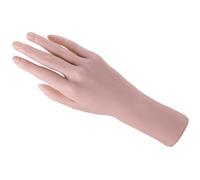 Mujer tatuada práctica mano flexible silicona tatuada práctica práctica falsa mano modelo tatuado suministros para artistas