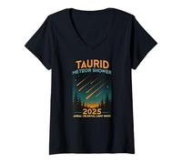 Mujer Taurid Meteor Shower 2025 Stargazer Astronomy Camiseta Cuello V