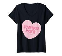 Mujer Te amo más Jesucristo Cristianos hombres mujeres & niños Camiseta Cuello V