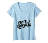 Mujer Te han Lavado el Cerebro Humor sarcástico Camiseta Cuello V