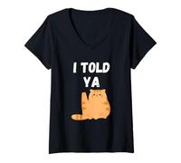 Mujer Te lo Dije - Cat- Te lo Dije Camiseta Cuello V